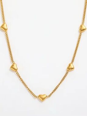 18K Gold Plated Heart Necklace